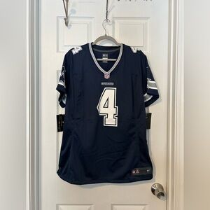 NFL Dallas Prescott On Field Navy Jersey XXL